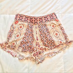 Flowy print shorts